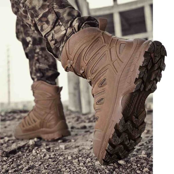 Tactical Ankle Boots Durable Outdoor Footwear for Men's Hiking Adventures (1)