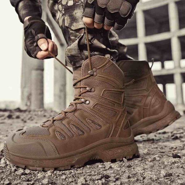 Tactical Ankle Boots Durable Outdoor Footwear for Men's Hiking Adventures (7)