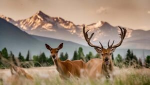 Deers in eastern montana near Milk River Basin durimg hunting seasons