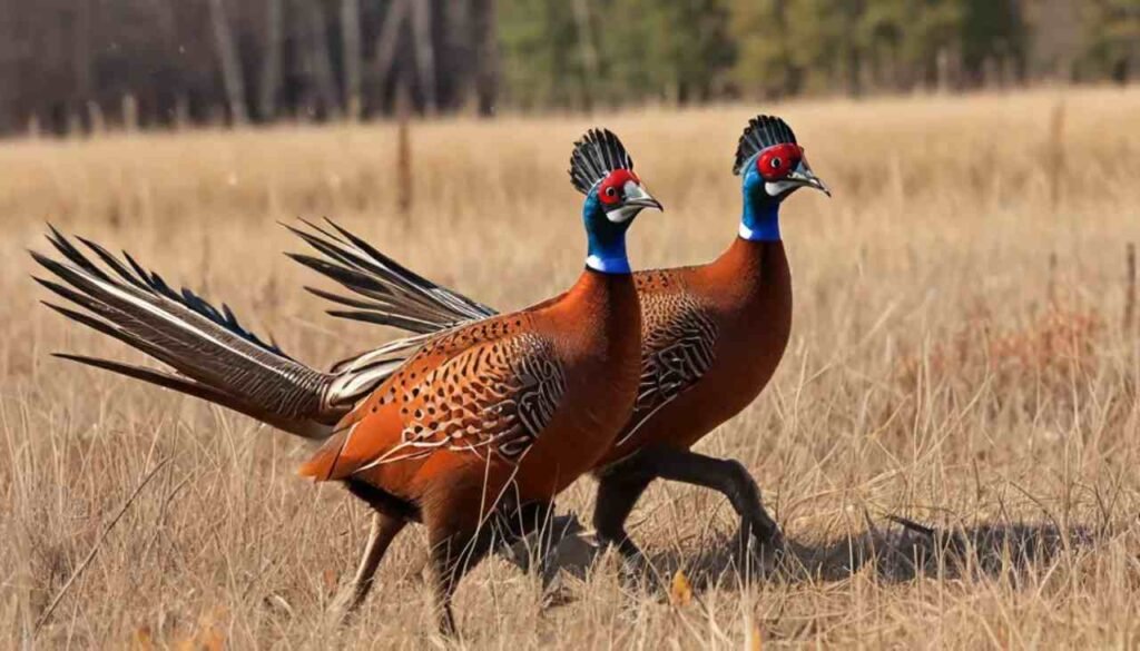 Pheasants spook easily and take flight quickly if they feel rushed