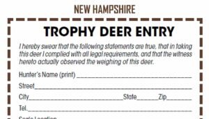 New Hampshire Trophy Deer Program honors hunters who harvest exceptional whitetail deer weighing 200 pounds or more