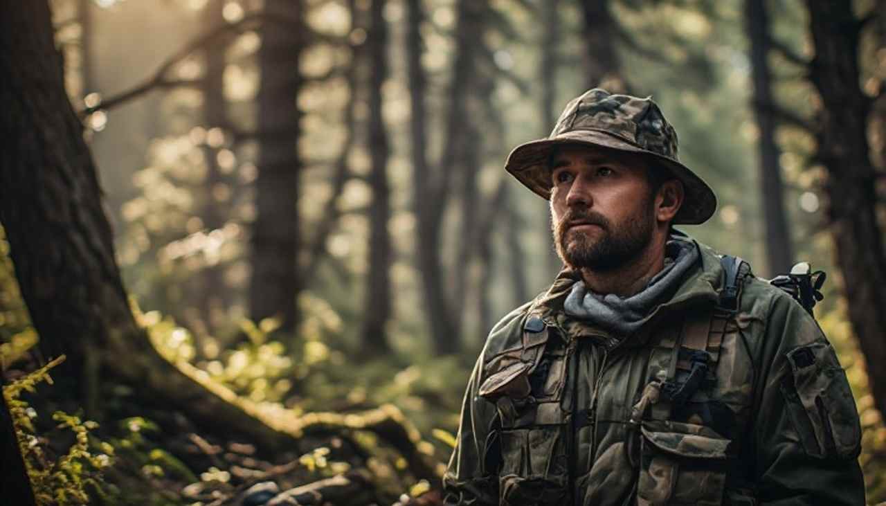 Utah wilderness in the search of deers during hunting season